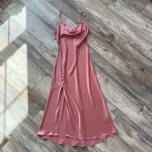 ZaraElegant Pink Slip Dress